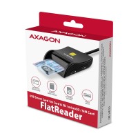 AXAGON kiipkaardi lugeja FlatReader USB-A 4-pesa