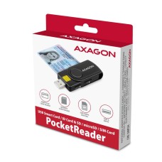 AXAGON kiipkaardi lugeja PocketReader 4-slot
