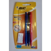 BIC pastapliiatsid Soft Feel Clic Grip 1,0 mm, 3 värvi