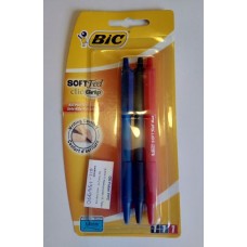 BIC pastapliiatsid Soft Feel Clic Grip 1,0 mm, 3 värvi