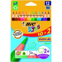 BIC värvipliiatsid Kids Evolution Triangle, 12 värvi BIC värvipliiatsid Kids Evolution Triangle, 12 värvi