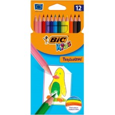 BIC värvipliiatsid Kids Tropicolors, 12 värvi