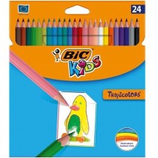 BIC värvipliiatsid Kids Tropicolors, 24 värvi