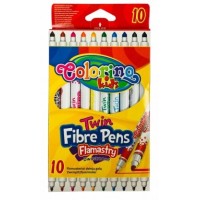 Colorino Kids viltpliiatsid Flamastry Twin, 10 värvi
