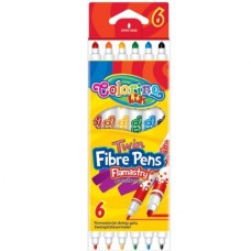 Colorino Kids viltpliiatsid Flamastry Twin, 6 värvi Colorino Kids viltpliiatsid Flamastry Twin, 6 värvi