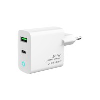 GEMBIRD laadija 2port USB 20W valge LED GEMBIRD laadija 2port USB 20W valge LED