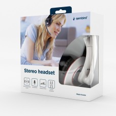 GEMBIRD stereo peakomplekt MHS-001-GW GEMBIRD stereo peakomplekt MHS-001-GW