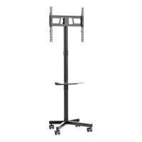 GEMBIRD teleri põrandaalus ratastega, must GEMBIRD teleri põrandaalus ratastega, must