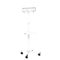 GEMBIRD teleri põrandaalus ratastega, valge GEMBIRD teleri põrandaalus ratastega, valge