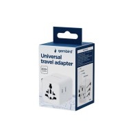 GEMBIRD universaalne reisiadapter, valge GEMBIRD universaalne reisiadapter, valge