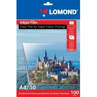 PET kile LOMOND, tindiprint, läbipaistev, A4, 50 lehte