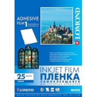 PET kile LOMOND, tindiprint, valge, liimuv, A4, 25 lehte