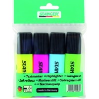 STANGER tekstimarkerid, 4-pakk