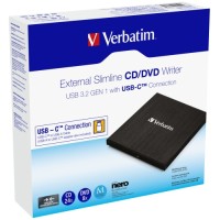 VERBATIM väline õhuke CD/DVD kirjutaja USB-C VERBATIM väline õhuke CD/DVD kirjutaja USB-C