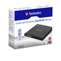 VERBATIM väline õhuke CD/DVD kirjutaja USB-A VERBATIM väline õhuke CD/DVD kirjutaja USB-A