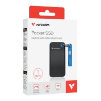 VERBATIM Pocket SSD 1 TB, must/sinine VERBATIM Pocket SSD 1 TB, must/sinine