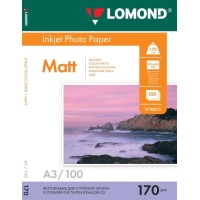 Foto paber LOMOND, matt, A3, 170gsm, 100 lehte