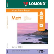 Foto paber LOMOND, matt, A3, 170gsm, 100 lehte