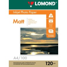 Foto paber LOMOND, matt, A4, 120gsm, 100 lehte