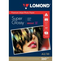 Foto paber LOMOND, läikiv, A3, 260gsm, 20 lehte