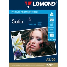 Foto paber LOMOND, satiin, A3, 270gsm, 20 lehte