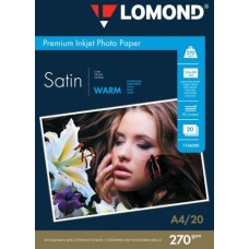 Foto paber LOMOND, satiin, A4, 270gsm, 20 lehte Foto paber LOMOND, satiin, A4, 270gsm, 20 lehte